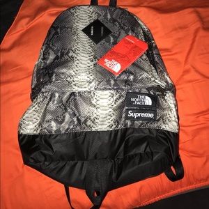 Supreme/Northface Snakeskin Backpack Spring 2018